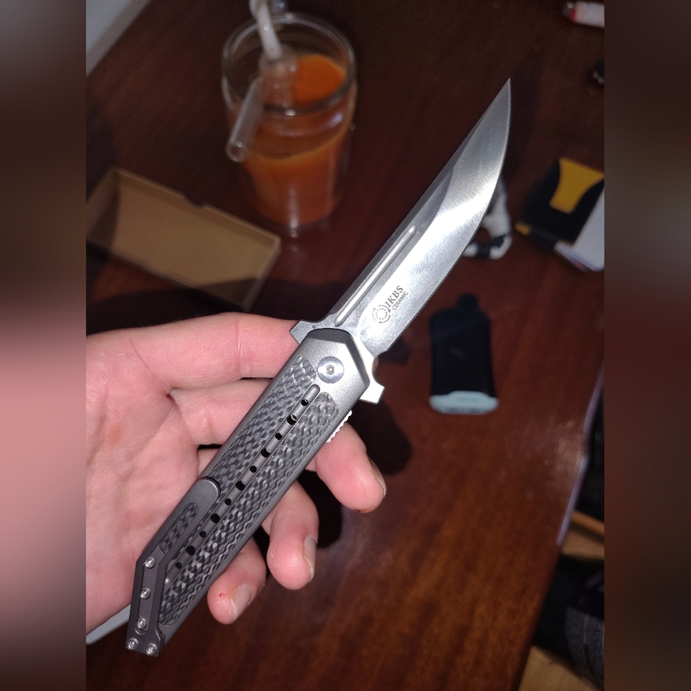 Begg Knife Titanium&CF ,(M390 Blade) High End Knife